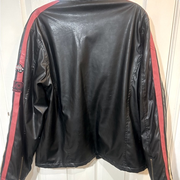 💫URBAN RAGS Men’s Motorcycle  PU leather Coat. RARE FIND/VINTAGE from the 80`s - Picture 5 of 12